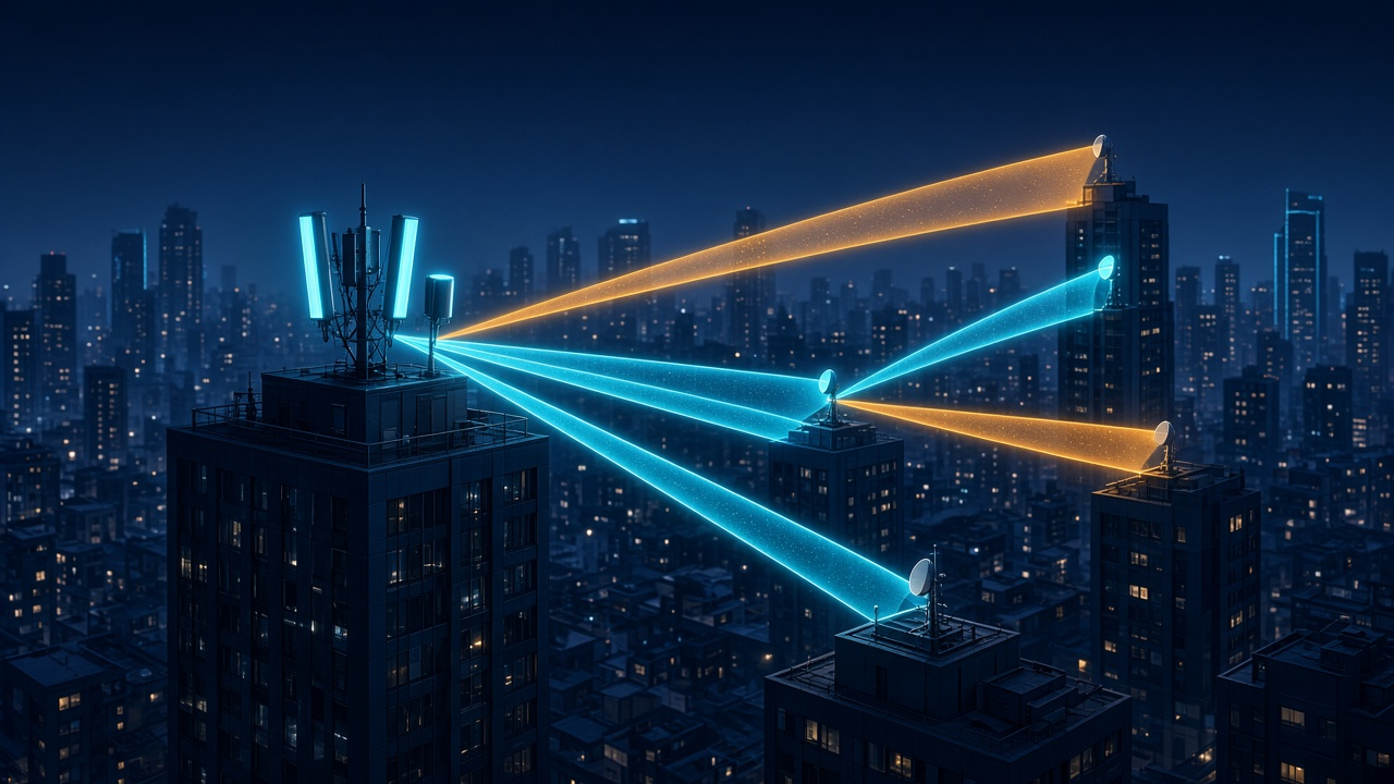 Illustration explaining Local Multipoint Distribution Service (LMDS)