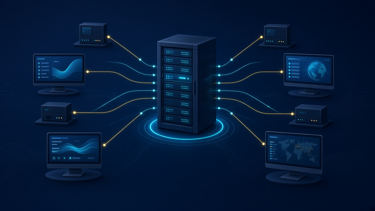 Illustration explaining Terminal Server | Definition, Functions, and Types