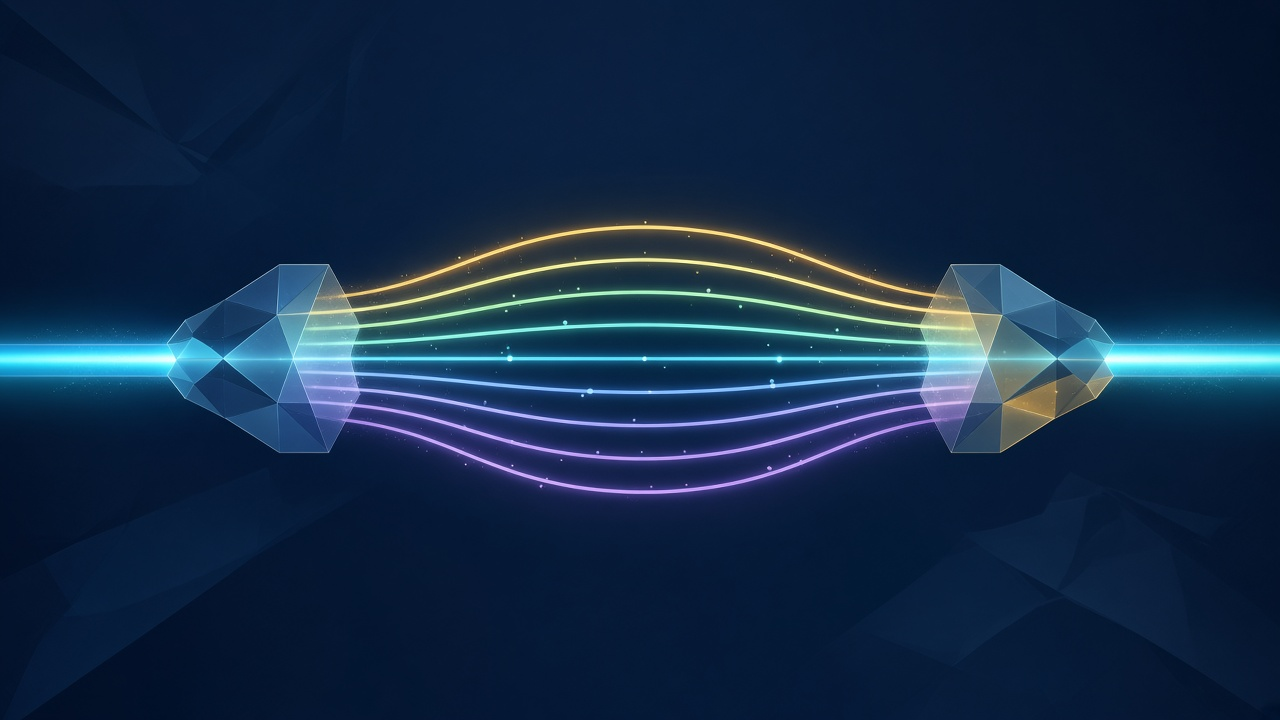 Illustration explaining Wavelength Division Multiplexing (WDM)