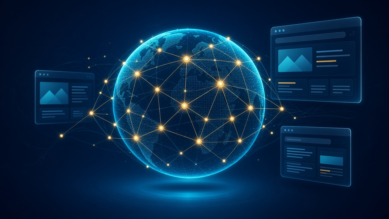 Illustration explaining World Wide Web WWW